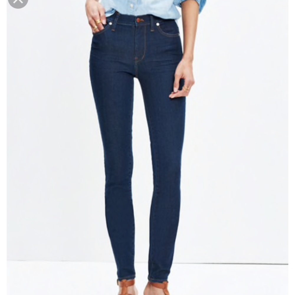Madewell 9” high riser skinny jeans